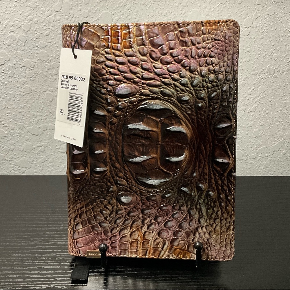 Brahmin Journal TRUFFLE OMBRÉ PYTHON MELBOURNE W/Eye RARE HTF